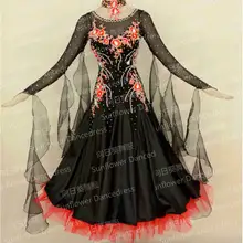 GOODANPAR бальные платье для танцев конкурс каменный цветок кружева бальные платье вальс фокстрот Бальные Одежда для танцев Индивидуальные