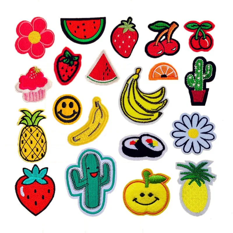 

Lovely fruit and plant Creative Decorative Clothing Patches Embroidery Patches ironing on Hat Coat Dress Pants Accessories