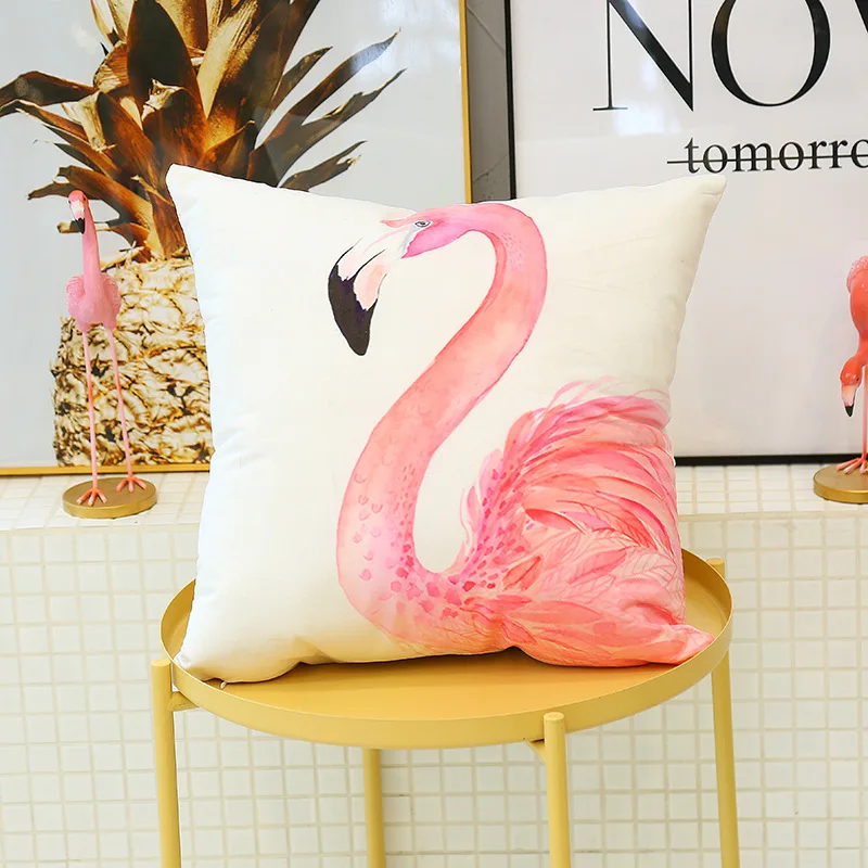 Flamingo Cushion Pillow Case Wedding Gifts for Guests Bridesmaid Gifts Baby Shower Souvenir Wedding Favors Personalized Gifts - Цвет: 7