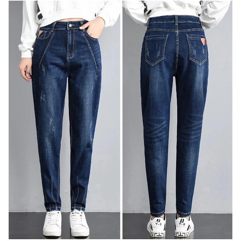 Aliexpress.com : Buy Women Loose Jeans High Waist Full