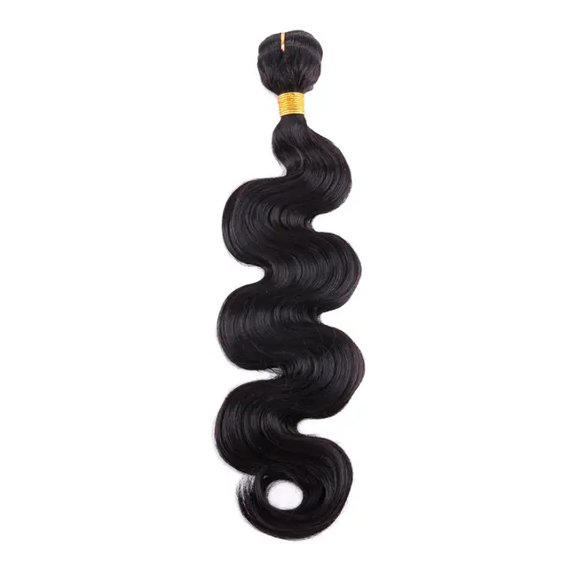 16-26 inches 100g/piece High Temperature Fiber Hair Extensions Color 613 Synthetic Hair Weft Body Wave Hair Bundles for Women #2