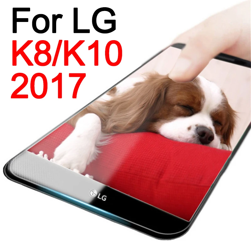 Защита экрана для lg k10 2017 Защитное стекло k 10 8 k8 закаленное 9 H 2.5D пленка 10k |