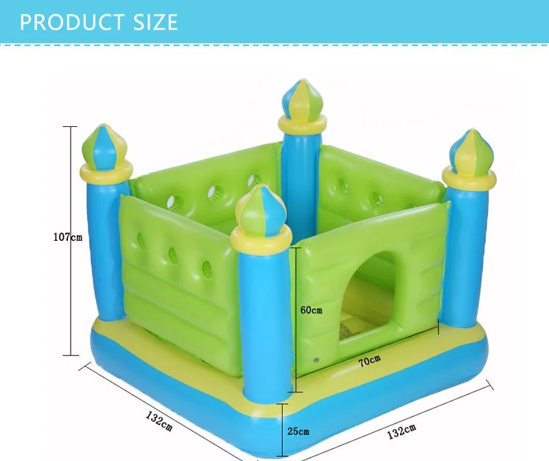Детская Надувные игрушки батут бытовой Тип батут в помещении батут играть groud бассейн 132*132*107 см