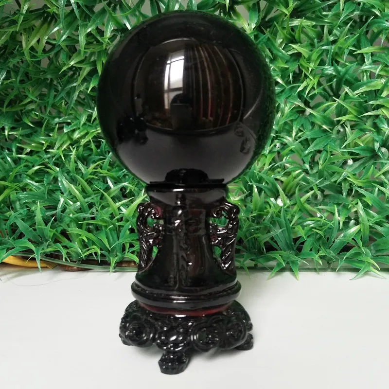

60/70/80mm Natural obsidian crystal ball home decoration ball diviner circular stone ball wedding photography accessories