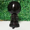 60/70/80mm Natural obsidian crystal ball home decoration ball diviner circular stone ball wedding photography accessories ► Photo 1/4