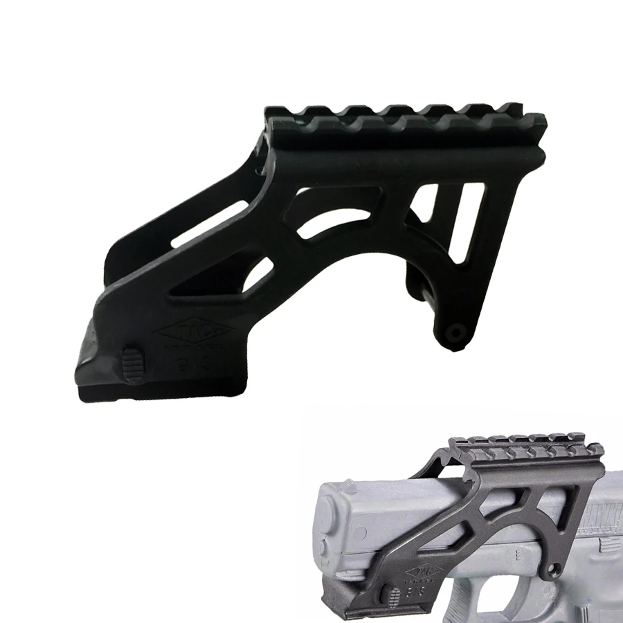 Tactical Hand Gun Pistol Accessory Glo k Scope Laser Flashlight Mount Light Weight Polymer For Glock