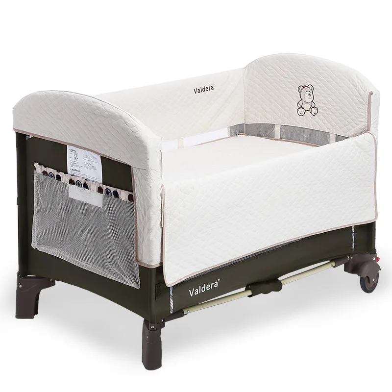 hongkong free delivery High quality newborn baby sleeping bed send bumper baby cradle 