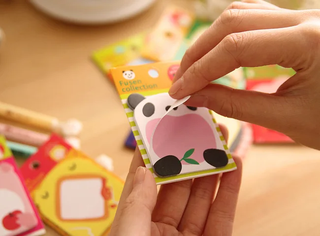 Эллен Брук 1 шт DIY Kawaii животные Липкие заметки креативный почтовый блокнот Filofax
