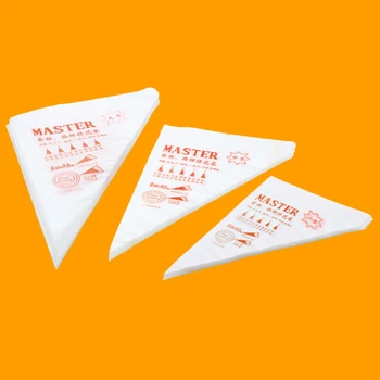 

27.3X 16.9 X 31.5CM 100 PCS Small Size Disposable Piping Bag Icing Fondant Cake Cream Decorating Pastry Tip Tool D758