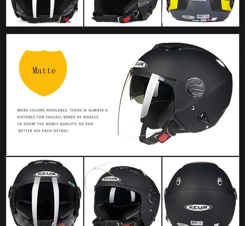 Подлинный мотоциклетный шлем ZEUS для мужчин и женщин с двойными линзами, велосипедный скутер, летний зимний шлем, шлемы для мотоциклистов