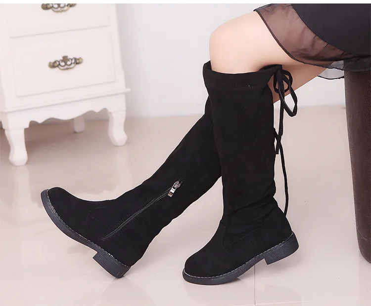 New children's boots Girls Knee-high Boots Princess Edition Children's Tall Boots Children High Kids Shoes Bota Kids