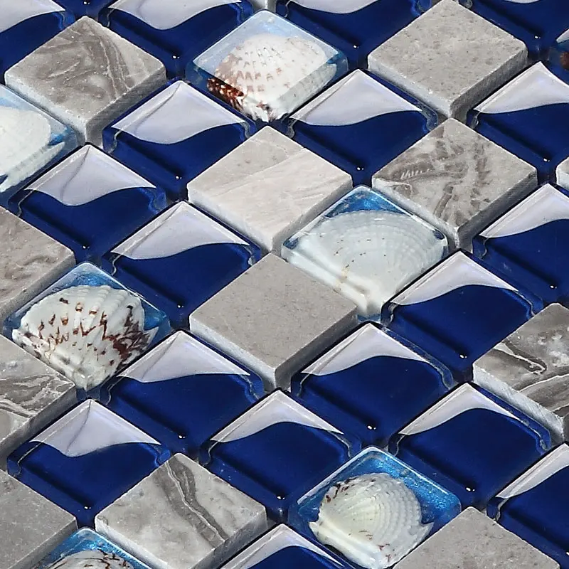 Online kaufen groÃhandel blue glass tile bathroom aus china blue ...
