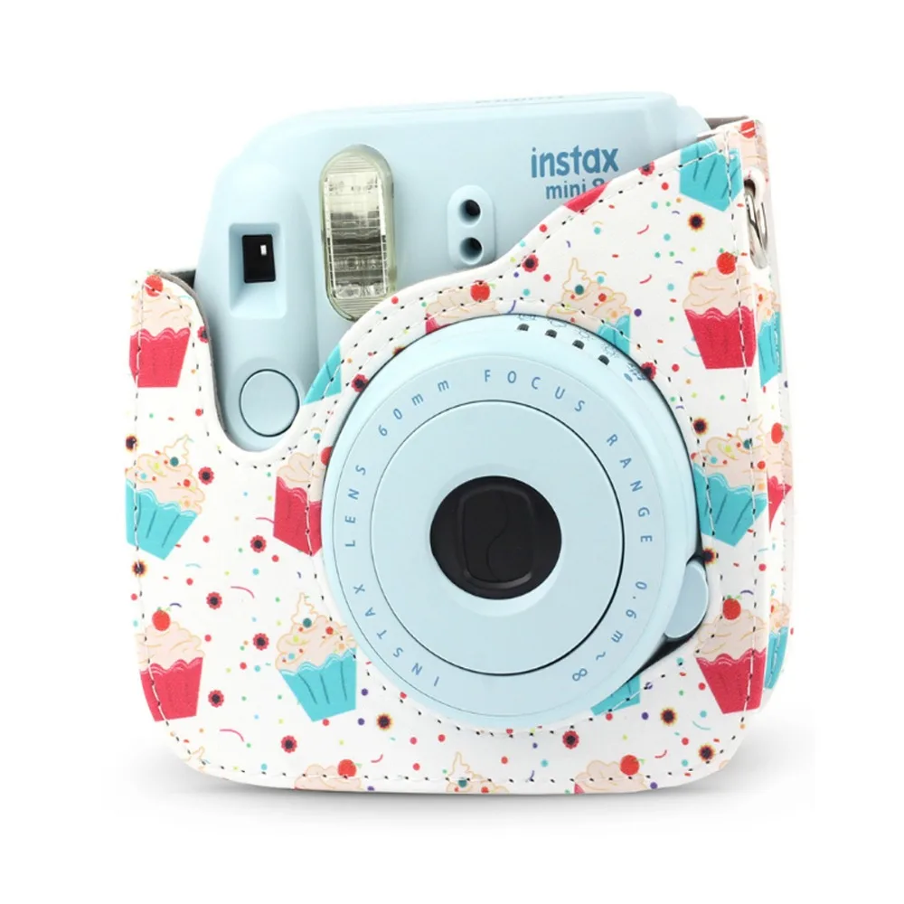 Винтажный чехол из искусственной кожи для Fujifilm Instax Mini 9 mini8 8 + сумка камеры со