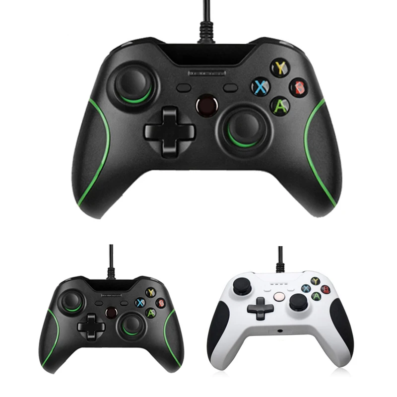 comprar USB Wired Controller Para Xbox Um Mando Slim Video Game JoyStick Para Microsoft Xbox One S Controle Gamepad Joypad Para PC com windows