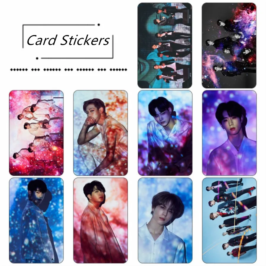 

Kpop GOT7 Japan Mini Album Photocard Photo Stikcy Card Love Loop Jackson Jinyoung Crystal Card Sticker