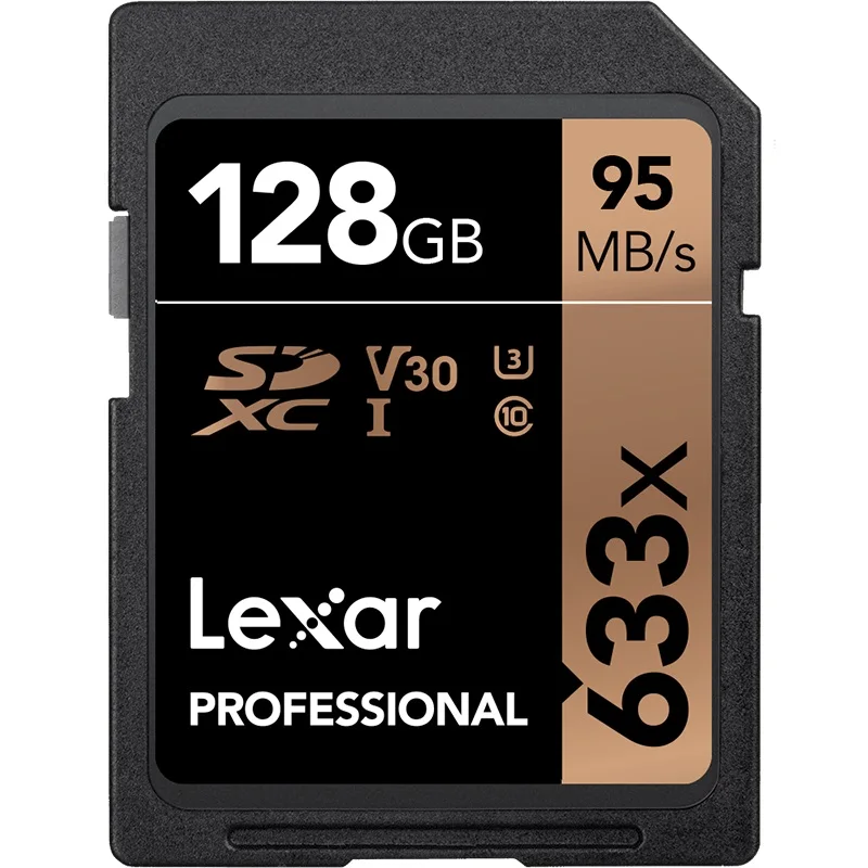 Карта памяти Lexar SD 128G 64G 256G 32G 512G класс 10 U3 SDHC SDXC 95 м/с карта флэш-памяти для камеры 1080p 3D 4K - Емкость: 128GB