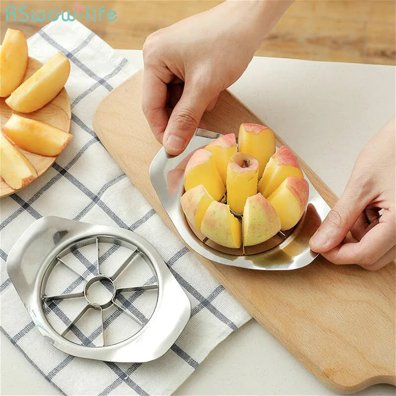 

Stainless Steel Apple Cutter Fruit Kitchen Tool Household Practical Multi-Function About 86g Easy To Operate Portable Metal Cut