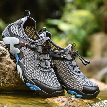 

Solid Grid Barefoot Sneakers Beach Shoes Outdoor Quick Dry Lightweight Sport Shoes Men Unisex Five Fingers Women Shoes Swimming