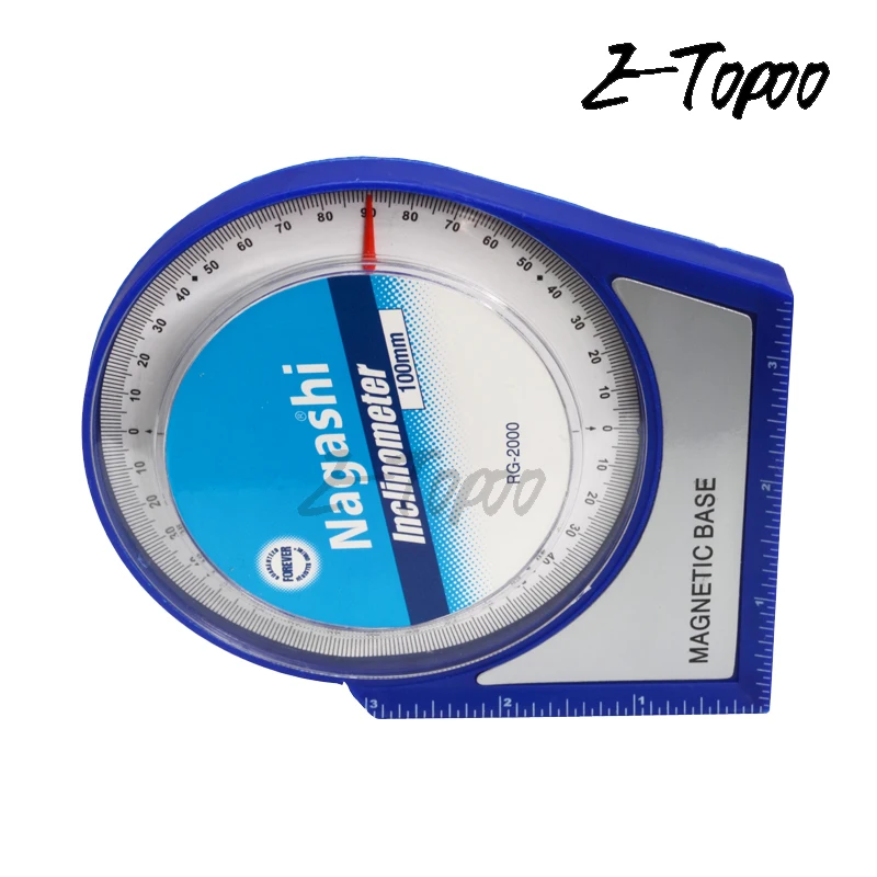 100mm Inclinometer with magnetic base measure level Angle Slope Finder Level Gauge Tilt Sensor
