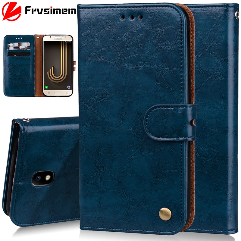 Винтажный кожаный чехол бумажник для Samsung Galaxy J3 J5 J7 2016 2017 J3PRO J5PRO J7PRO PRO NEO NXT J701Flip Cover