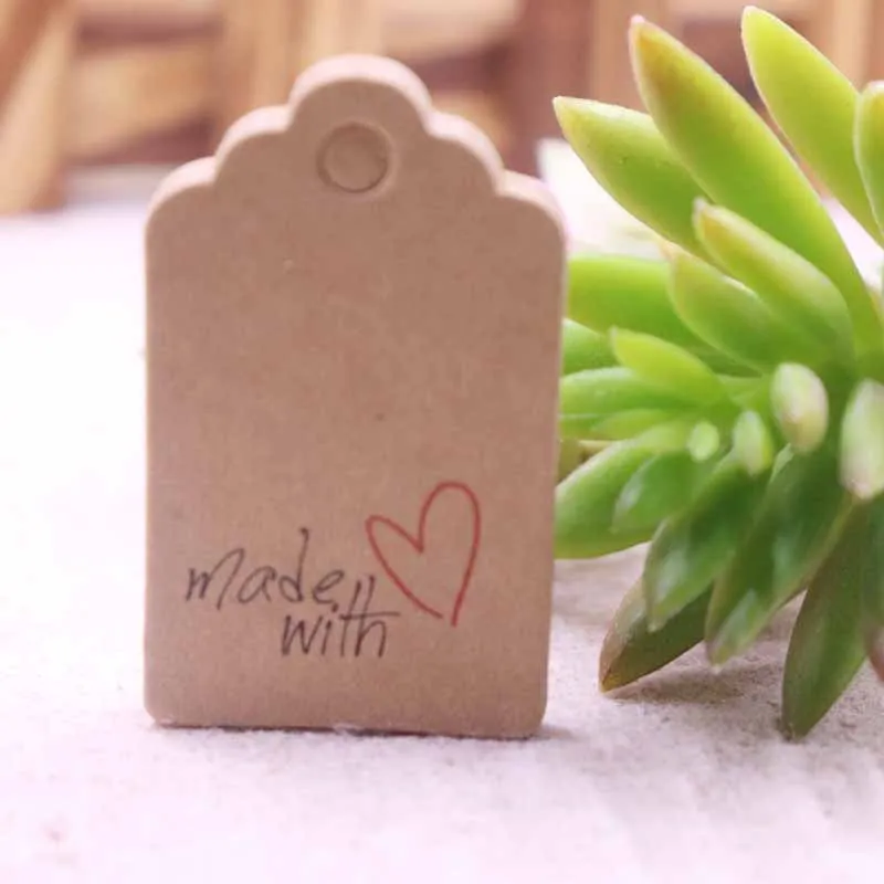 100 шт. 3x5 см Kraft бумага теги ювелирные изделия одежды DIY Поделки цена повесить вечерние этикетка для упаковки подарка закладки чемодан тег - Цвет: 100 tag same as pic