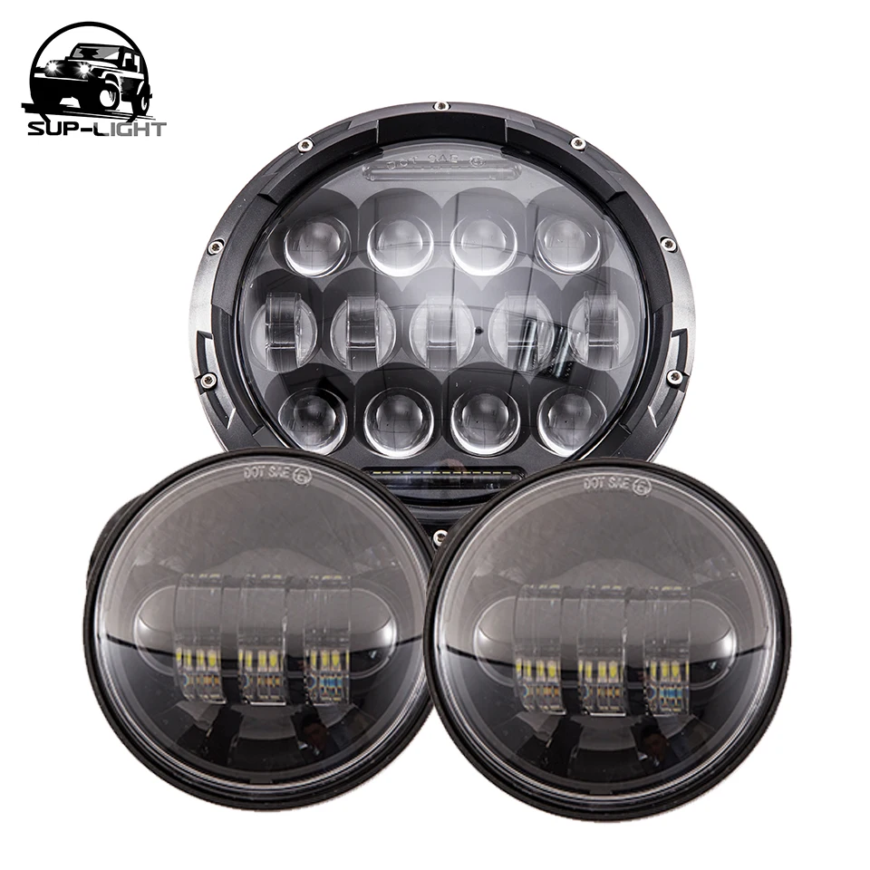 Buy For Harley Led headlight kit 2x 4.5 inch 30w