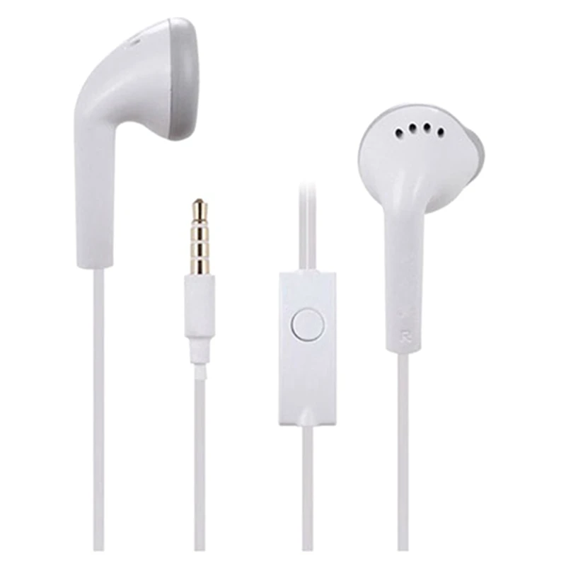 

White Casual Earphone In Ear Earphones Headsets Wired With Microphone For Samsung Galaxy S2 S3 S4 S5 Note 2 3 4 I9300 N900