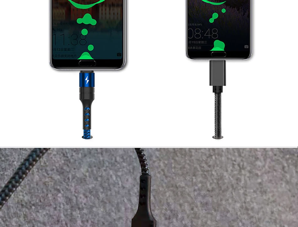 NOHON 5A Type C USB Fast Charging Cable For SamSung Galaxy S8 Plus For Xiaomi Mi5 Charge Data Cable For Huawei P20 Mate 9 10 Pro (4)