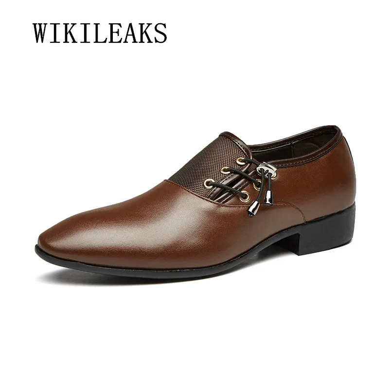 

Leather Men Shoes Oxford Shoes For Men Formal Wedding Shoes Pointed Toe Business Dress Shoes zapatos hombre sapato masculino