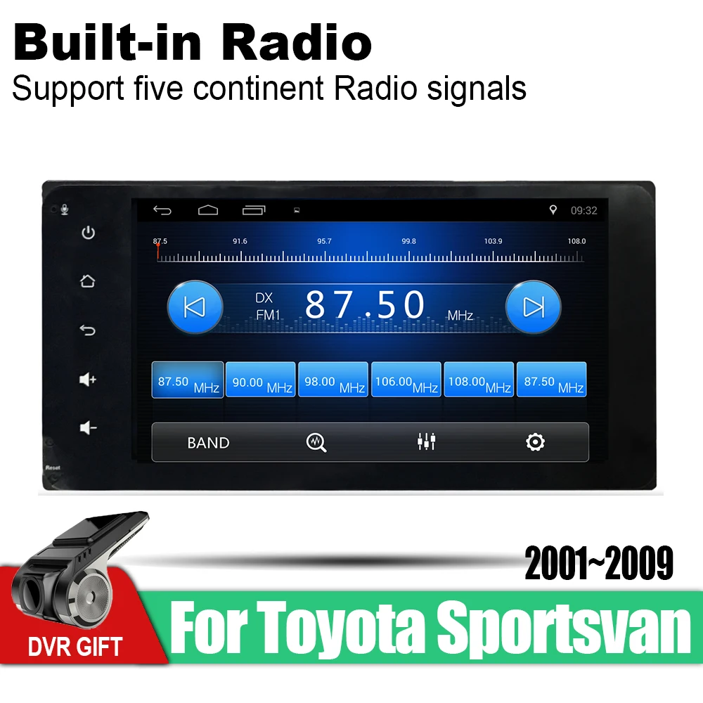 Excellent ZaiXi Android Car 2 din multimedia GPS Navigation For Toyota Sportsvan 2001~2009 vedio stereo Radio audio wifi video map video 3