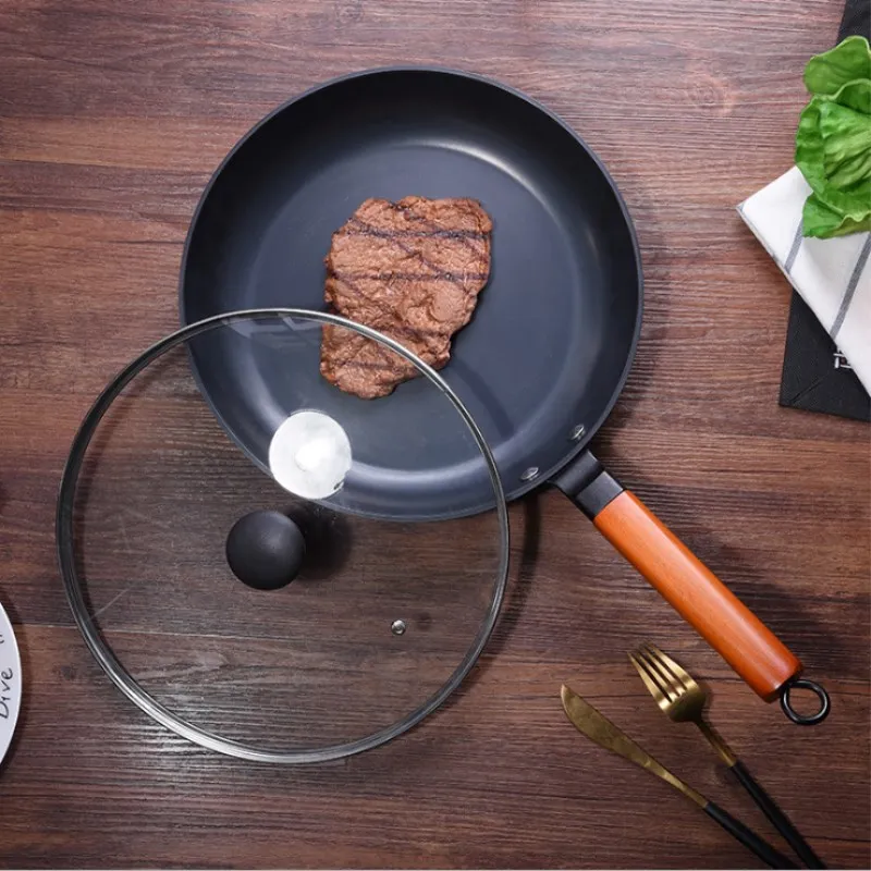 Fine Iron Stainless Frying Pan Uncoated Pot Hot Seller With Non-stick Kitchen Fried Rice Steak | Дом и сад