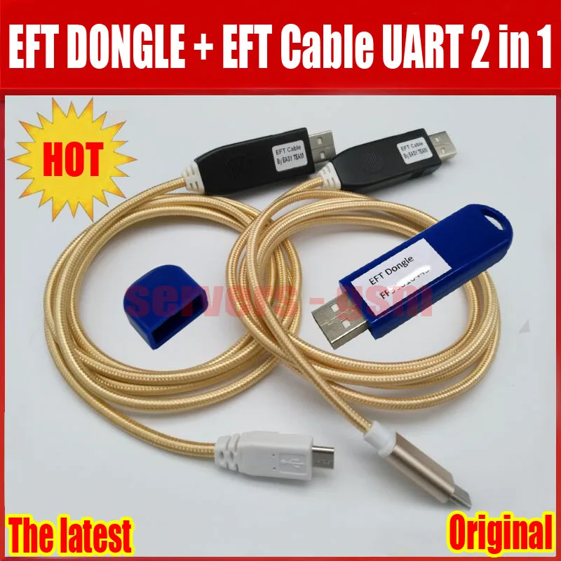 2019 Новые 100% оригинальные легко прошивки TEMA/EFT DONGLE + EFT кабель UART 2 в 1 Бесплатная доставка