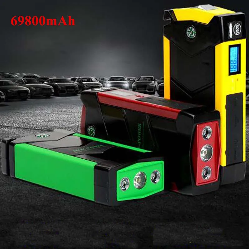 

Portable Starter Battery For 12V Cars Jump Starter Power Bank Auto Start Treasure Battery Charger For Digitals Charging