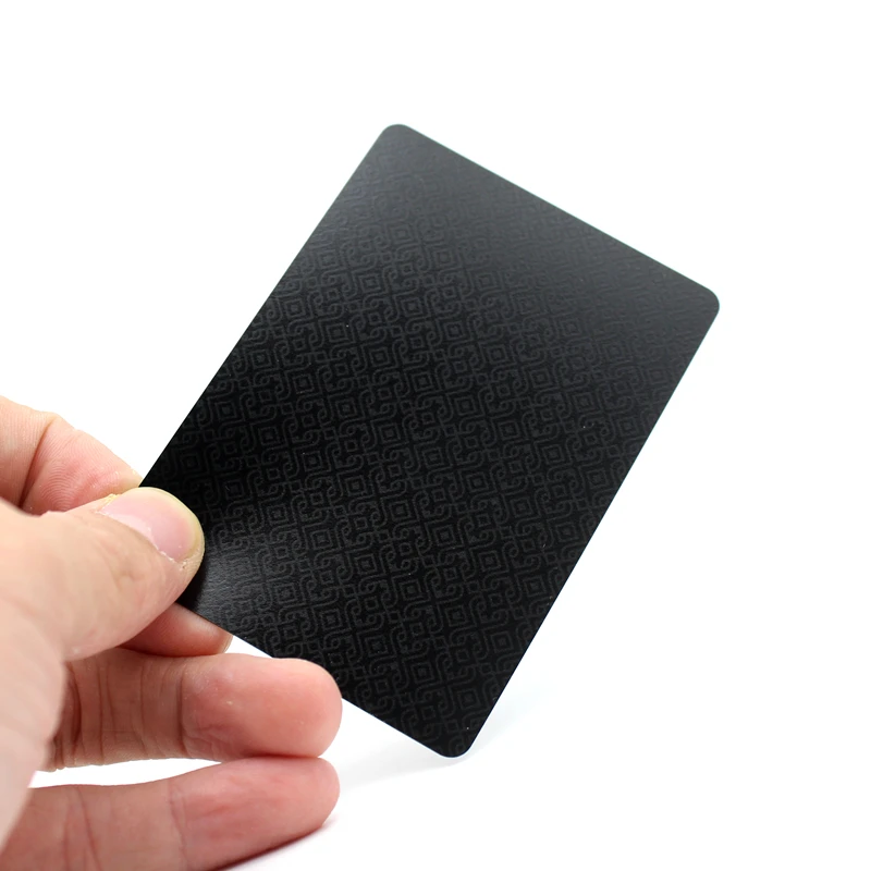 Cool Quality Plastic PVC Poker Waterproof Black Playing Cards Creative Gift Durable Poker