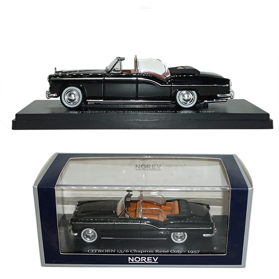 Diecast 143 norev model cars CITROEN 156 CHAPRON RENE COTY-1957 High simulation retro collection gift Metal model toy car (5)