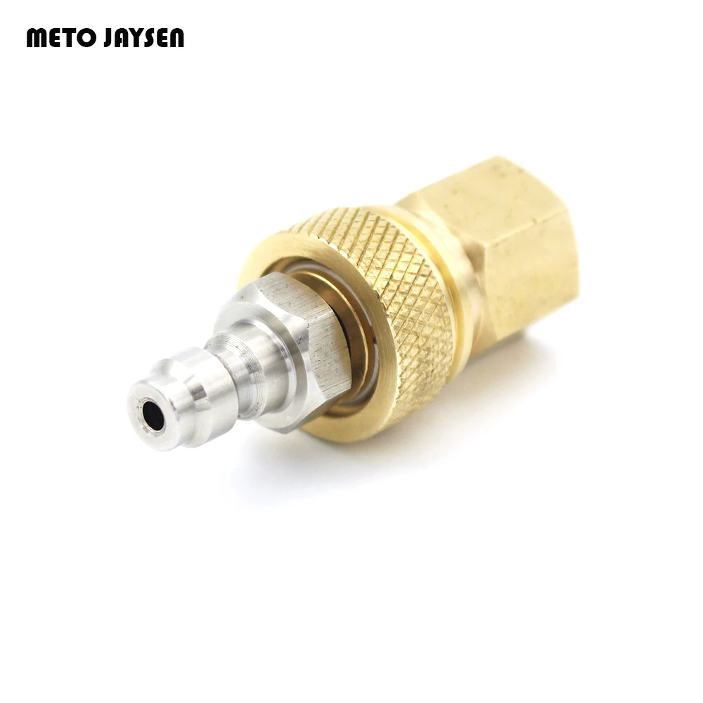 

PCP Airforce Paintball Stainless Steel Double End Male Plug with Quick Disconnect M10*1 Female Coupler Connector CP002