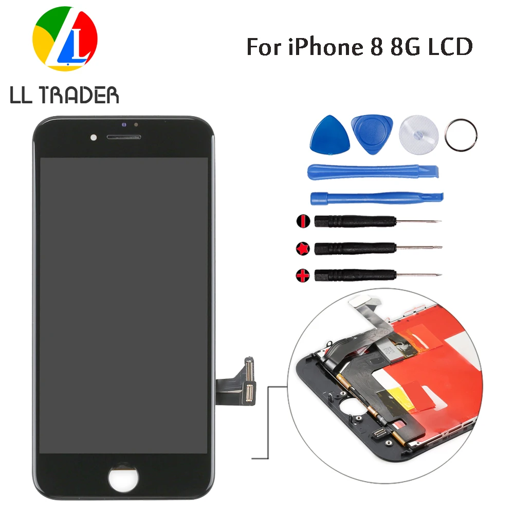 

100% Tested Touch Screen For iPhone 8 7 6s 6 Display LCD Touch Screen Digitizer 6 6s 7 8 LCD Pantalla Black Assembly Replacement