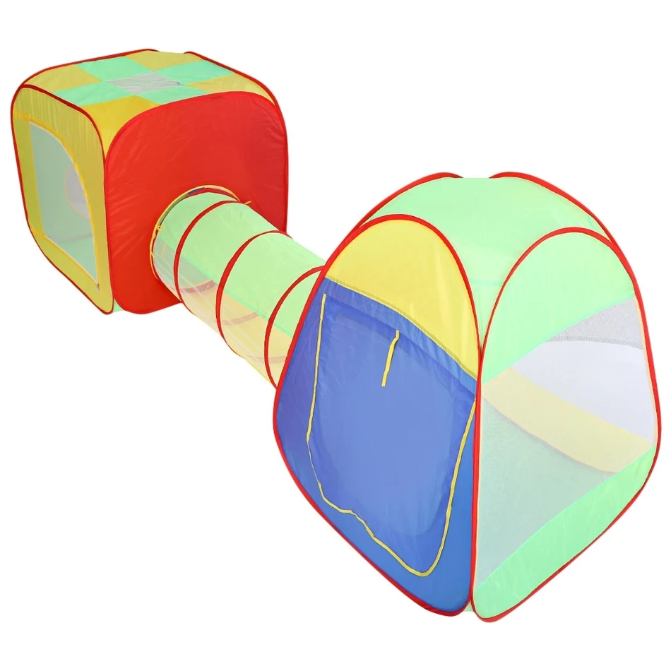 Portable jouets tentes enfants pliant Pop Up Tunnel tente Cubby jouer