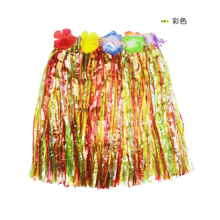 Юбка Гавайская Hula из пластиковых волокон для девушек и женщин юбка с цветочным