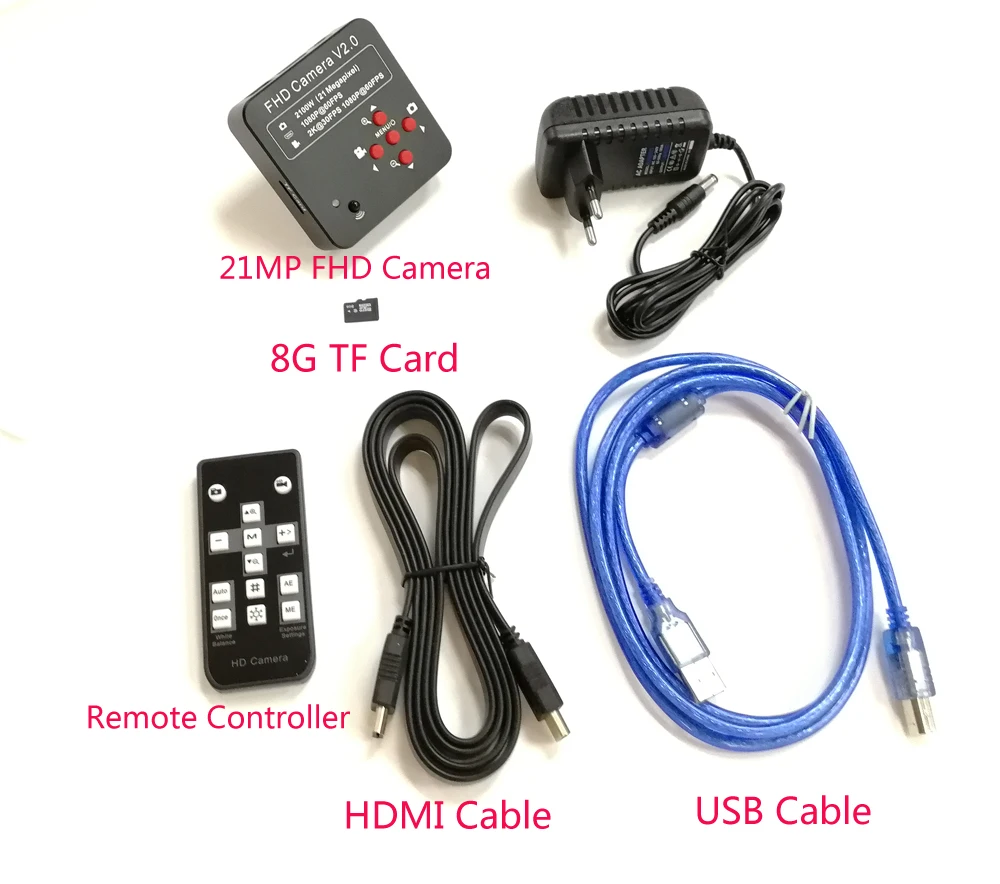 21MP Full HD 1080P 60FPS HDMI Промышленная цифровая камера мобильный телефон ремонт 3.5X 90X YAXUN