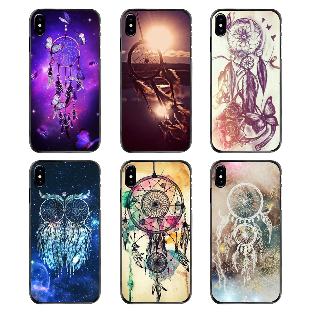 For iPhone 4 4S 5 5S 5C SE 6 6S 7 8 Plus X XR XS Max iPod Touch Phone Covers Dream Catcher Good Luck Dreamcatcher Feather |