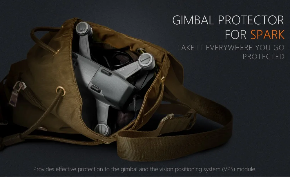 PGYTECH Фронтальная камера крышка Gimbal 3D Сенсор экран системы протектор пыле быстрое крепление для дрона DJJ Spark аксессуары