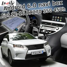 Android 6.0 cuadro de navegación GPS para Lexus RX 2012-2016 etc interfaz de vídeo con GVIF youtube LVDS screen cast control del ratón RX270
