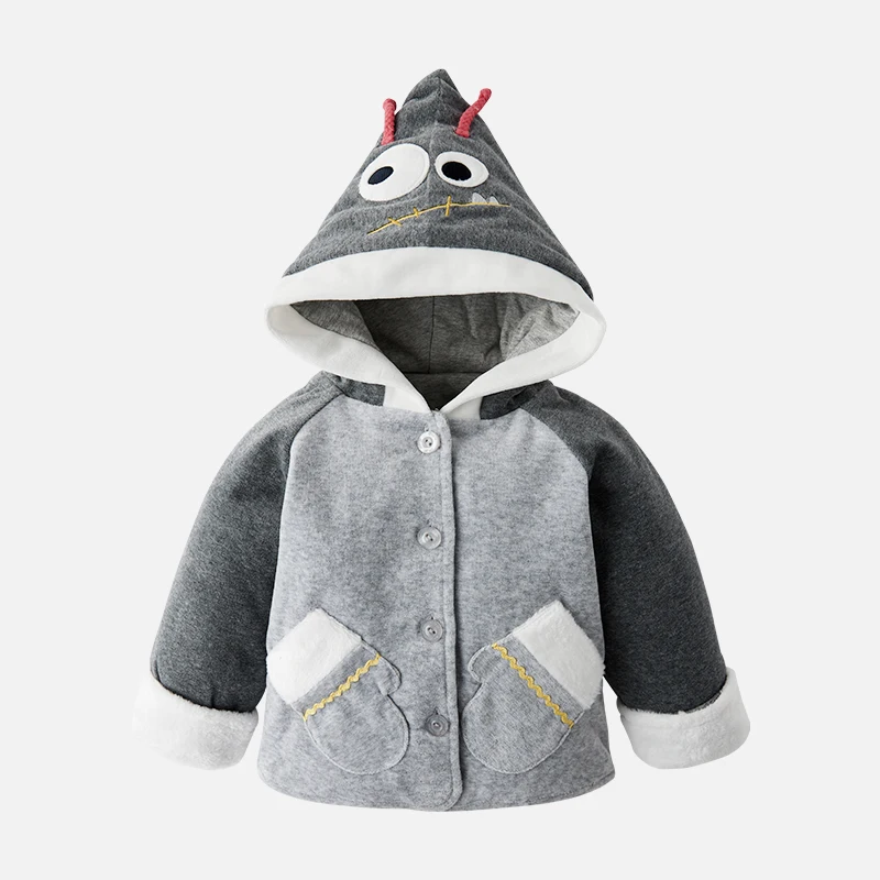 

BBET New Pattern Coat Boys Girls style Gray Pink warm coat
