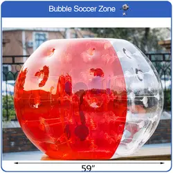 Бесплатная доставка 1.5 м ТПУ надувной пузырь Футбол мяч пузырь Футбол воздушный шарик бампера надувной мяч Зорб Бурлящий шарик Футбол