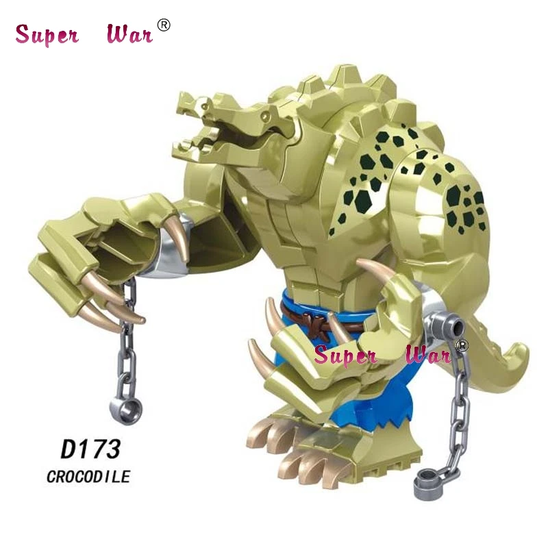 

Single Marvel Avengers Endgame Big size Crocodile Thanos War Machine Spiderman Hulk IronMan building blocks Kid Toys