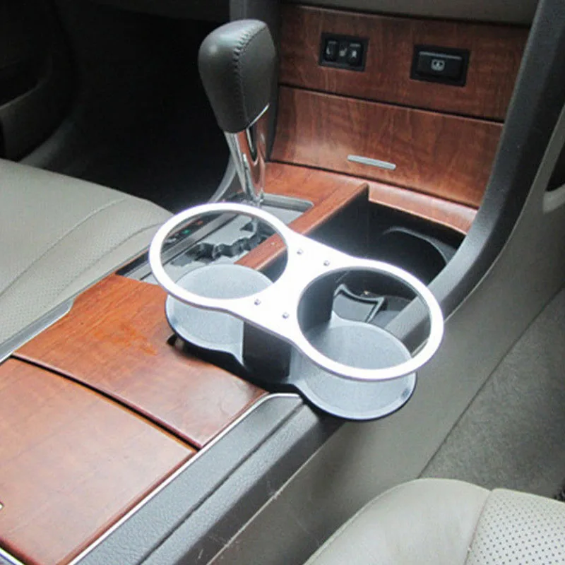 JX-LCLYL Car Seat Seam Wedge Dual Cup Drink Holder Travel Storage Bottle Glass Stand