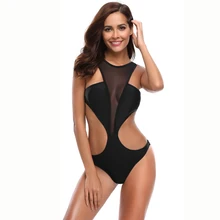 Bathing Suits One-Piece Swimwear Brazilian Monokini Swimsuits 2019 Mujer Sexy Swimsuit Black Women Monokini Swimming suit Beach women s swimsuit 1 piece black lace swimsuit fused bathing suit bikini hot sexy summer brazilian swimming monokini c0676