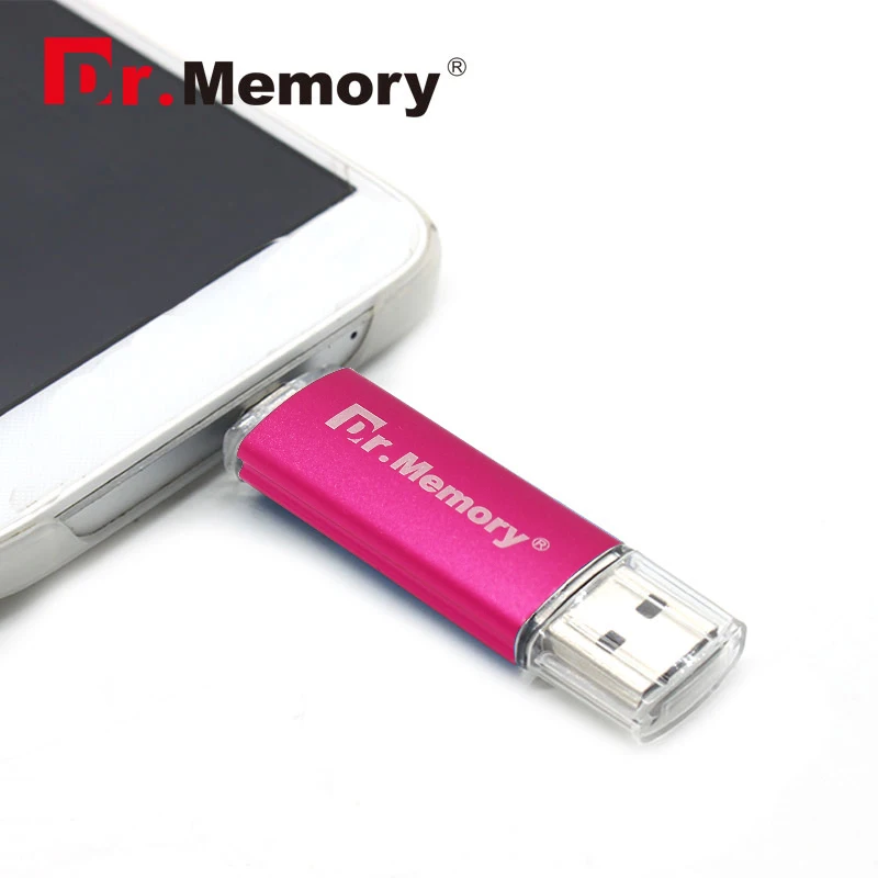 Usb флеш накопитель Dr.memory OTG металлический корпус 4 ГБ 8 16 32 64 OEM|flash drive metal|u diskusb flash metal