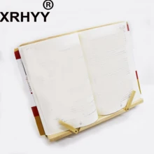 XRHYY для дома и офиса, регулируемая универсальная деревянная складная рамка, книжная полка для чтения, кронштейн, подставка для планшета, ПК, подставка, держатель
